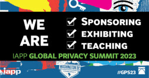 Privacy Ref is sponsoring, exhibiting and teaching at GPS23