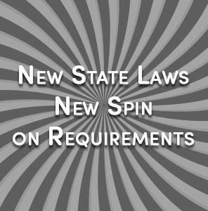 New State Laws, new spin