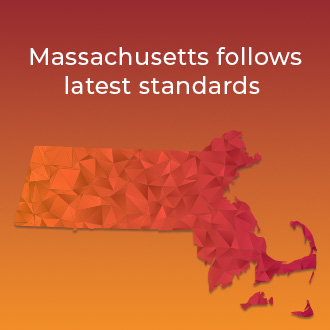 Massachusetts follows latest standards